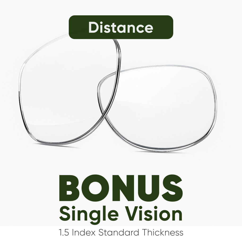 Prescription Single Vision Lens Replacement for Glasses and Sunglasses Image - Distance