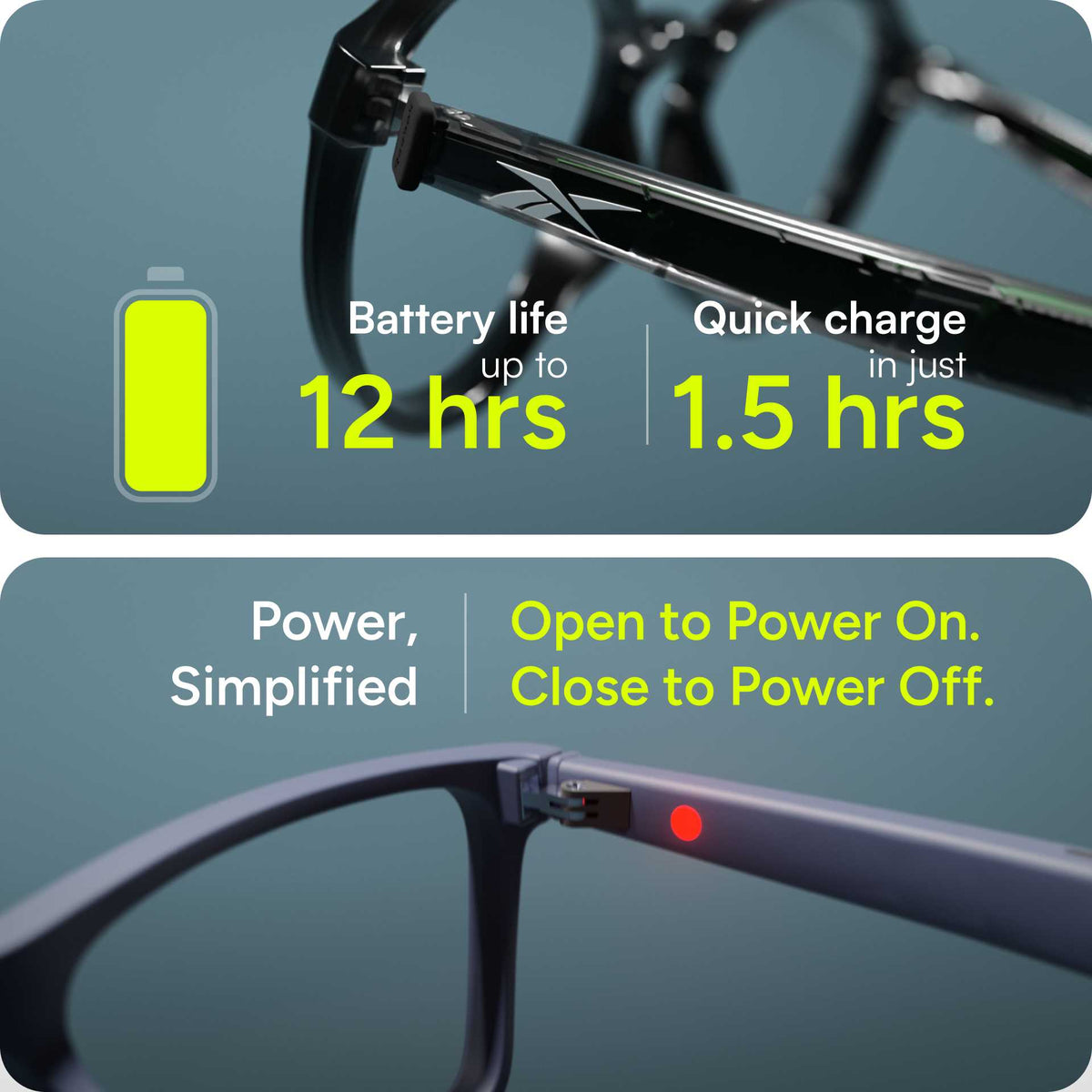 Reebok Dash - Prescription Smart Glasses