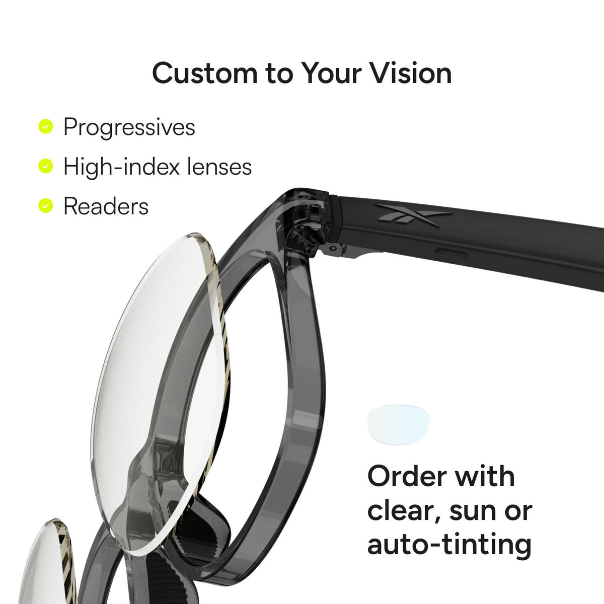 Reebok Dash - Prescription Smart Glasses