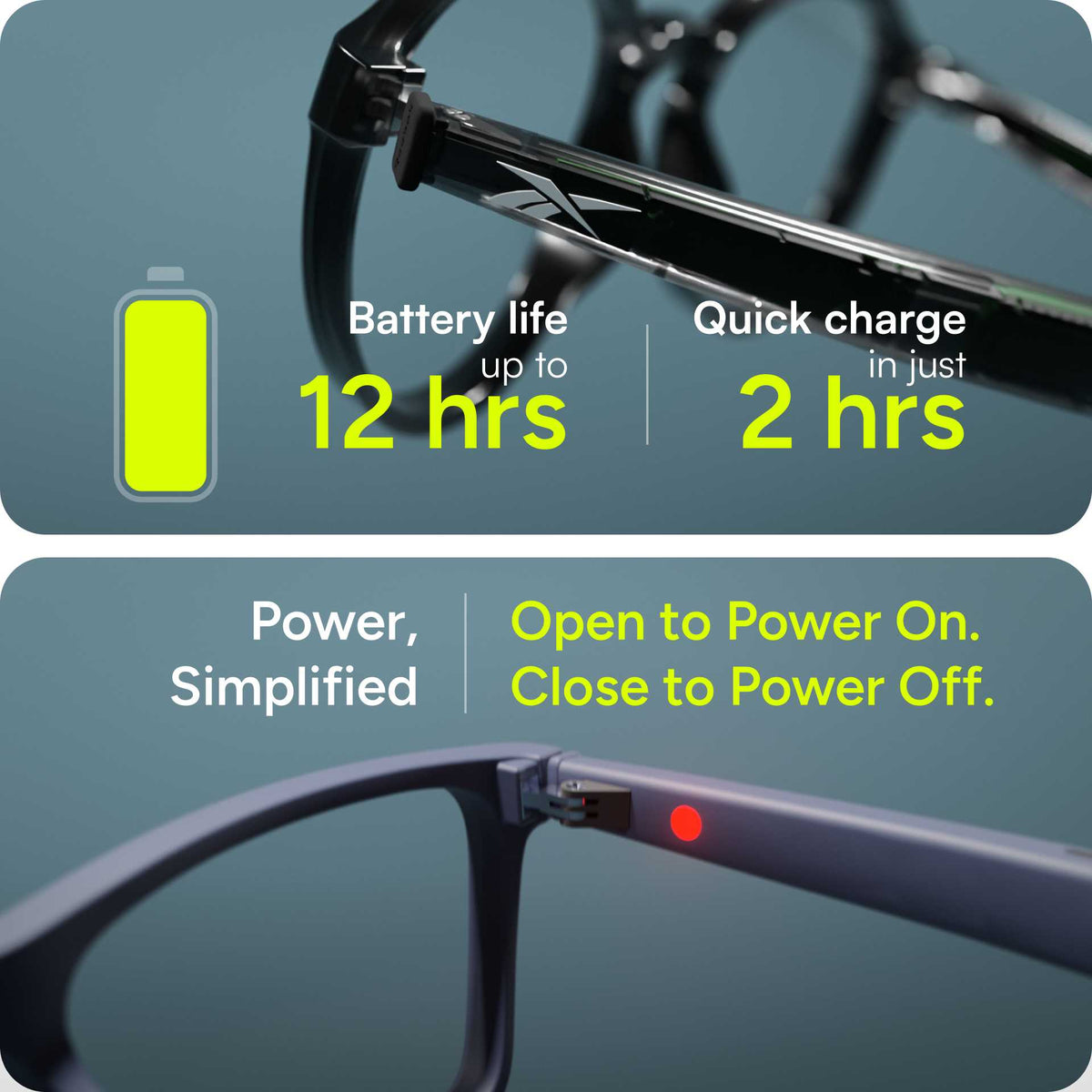 Reebok Thunder - Prescription Smart Glasses