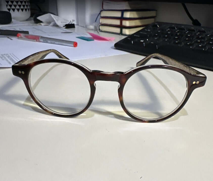 Customer ordered multifocal progressive lenses for his own frames at Lenswap.